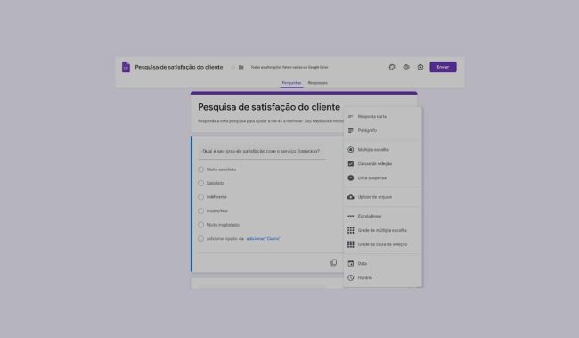 Formulário profissional em poucos minutos