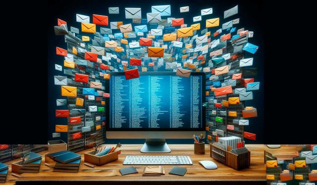 Tabela com limite de emails enviados pelo Gmail Workspace