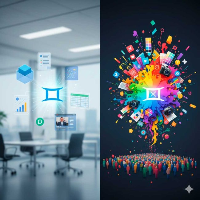 A IA do Gemini para Workspace é focada em trabalho de escritório, não criações de marketing.