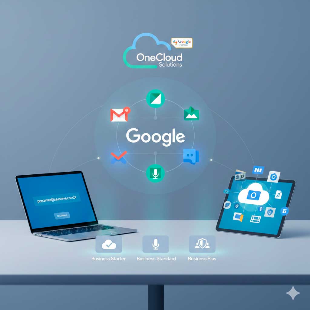 Email profissional para influencer no Google Workspace CPF e CNPJ.