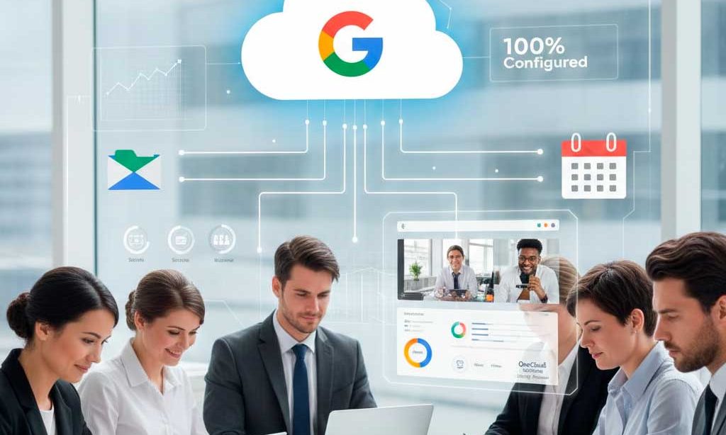 Seu Google Workspace pronto e configurado é na OneCloud Solutions.