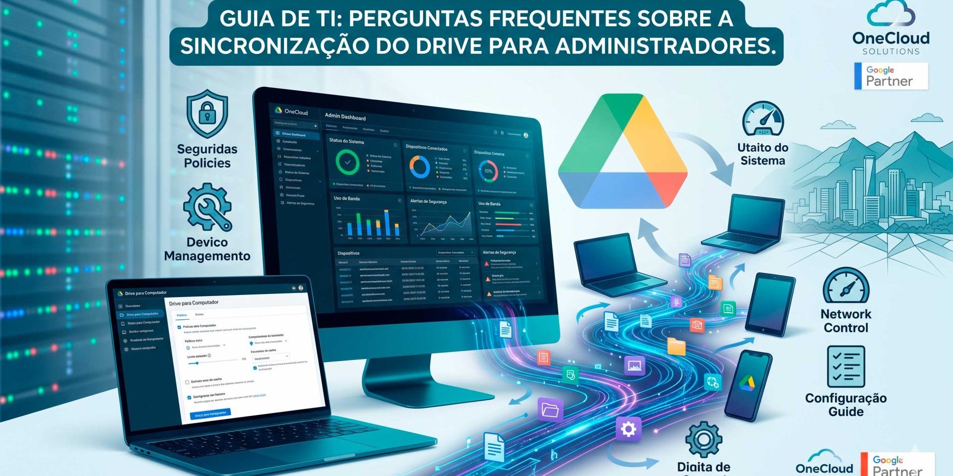 Guia para TI: Perguntas Frequentes sobre a Sincronização do Drive para Administradores.