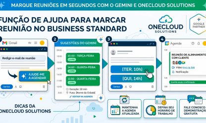 Função de ajuda para marcar Reunião no Business Standard.